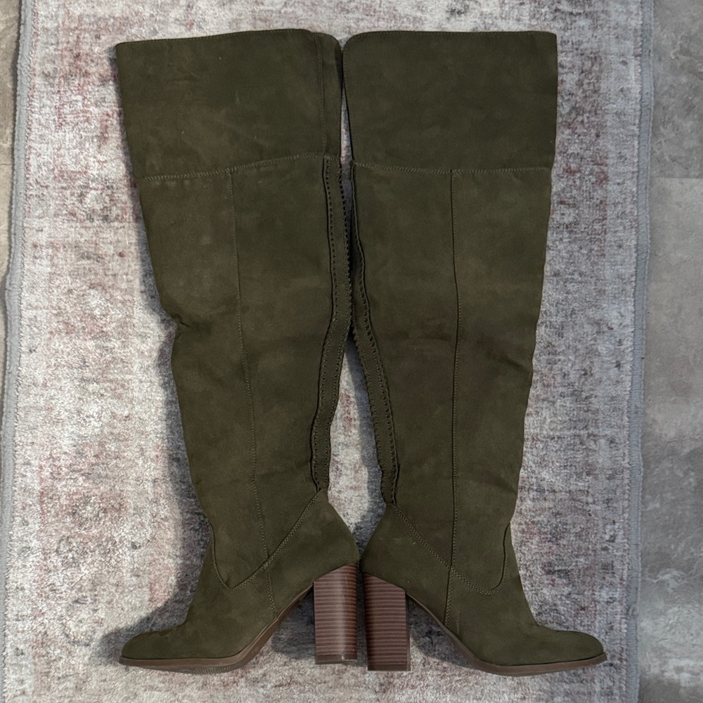 Buy 1 get 1 FREE
JustFab Olive Over the Knee Boots